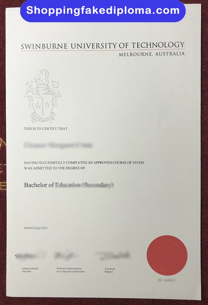 Swinburne University of Technology fake degree, Swinburne University of Technology degree certificate