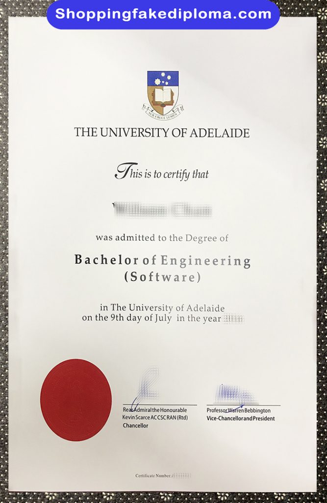University of Adelaide fake degree, University of Adelaide diploma