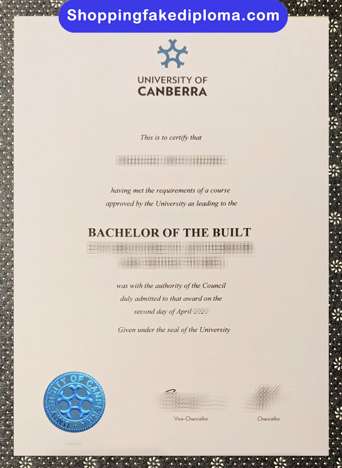 University of Canberra fake Degree, University of Canberra diploma