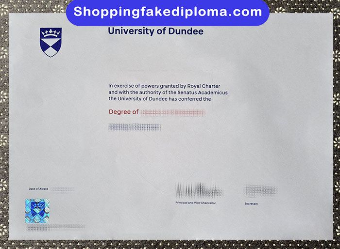 University of Dundee fake Degree, University of Dundee diploma