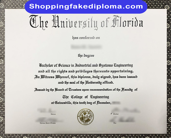 University of Florida fake Degree， University of Florida diploma