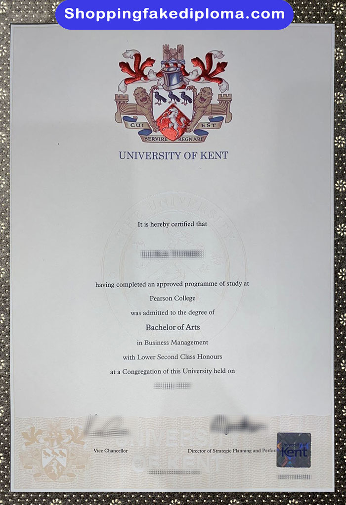 University of Kent fake degree, University of Kent diploma