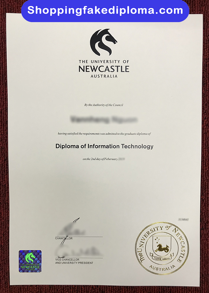 University of Newcastle fake Diploma, University of Newcastle degree