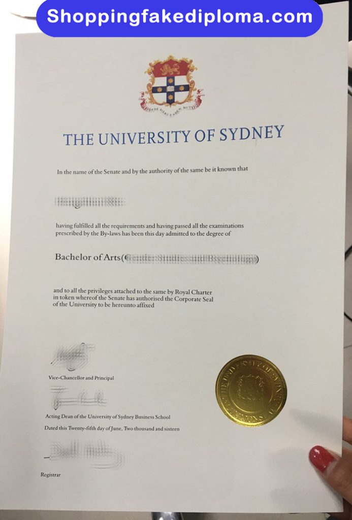 University of Sydney fake Degree, University of Sydney diploma