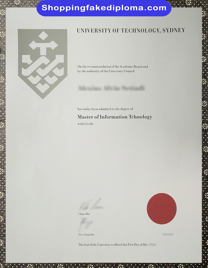 University of Technology Sydney fake degree, University of Technology Sydney diploma
