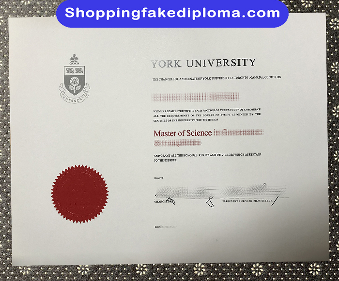 York University fake degree, York University diploma