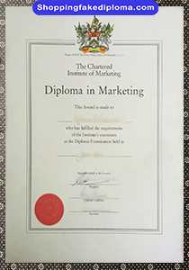 Chartered Institute of Marketing diploma, fake Chartered Institute of Marketing diploma