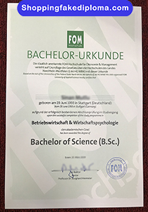 FOM Hochschule degree, fake FOM Hochschule degree