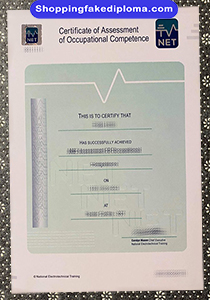 NET Certificate of Assessment of Occupational Competence, fake NET Certificate of Assessment of Occupational Competence