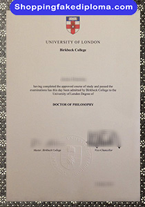 University of London Birbeck College degree, fake University of London Birbeck College degree