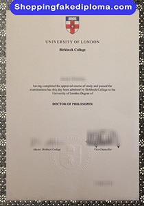 University of London Birbeck College degree, fake University of London Birbeck College degree