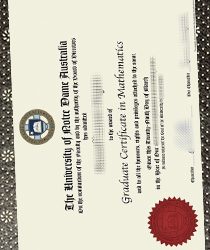 University of Notre Dame Australia fake certificate