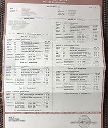 Indiana university fake transcript