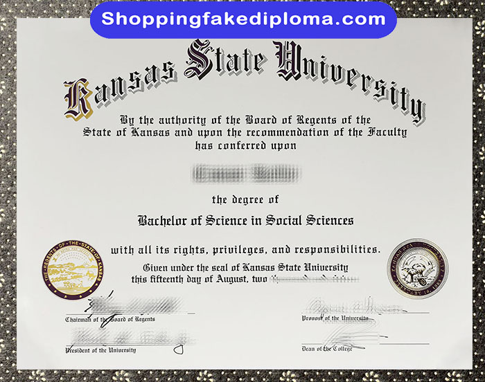 kansas state university fake degree, kansas state university diploma