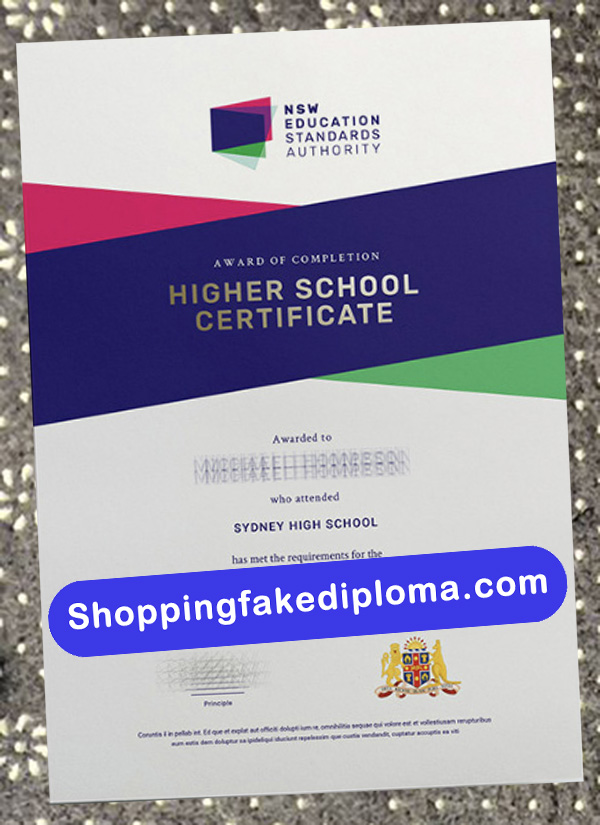 NSW Higher School fake Certificate, buy NSW Higher School fake Certificate